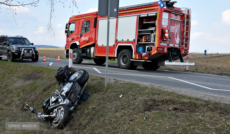 Zderzenie motocykla i osobówki między Ząbkowicami Śląskimi a Stoszowicami
