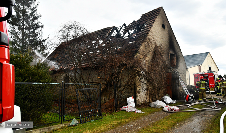 Pożar budynku gospodarczego w Braszowicach