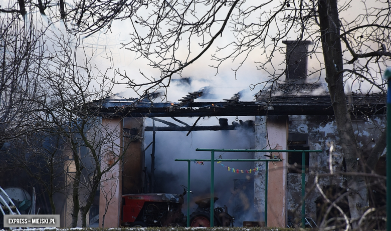 Pożar budynku gospodarczego w Brzeźnicy