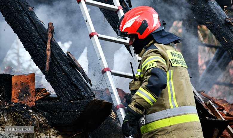 Pożar budynku gospodarczego w Braszowicach