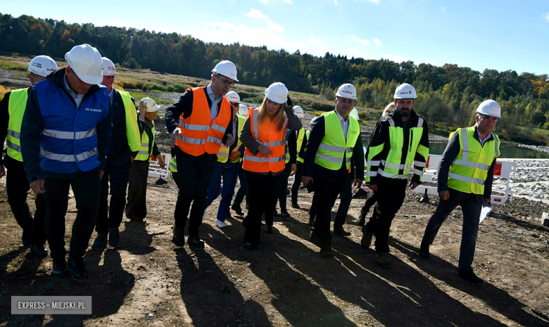 Zakończenie prac na zbiorniku wodnym Topola. Briefing prasowy