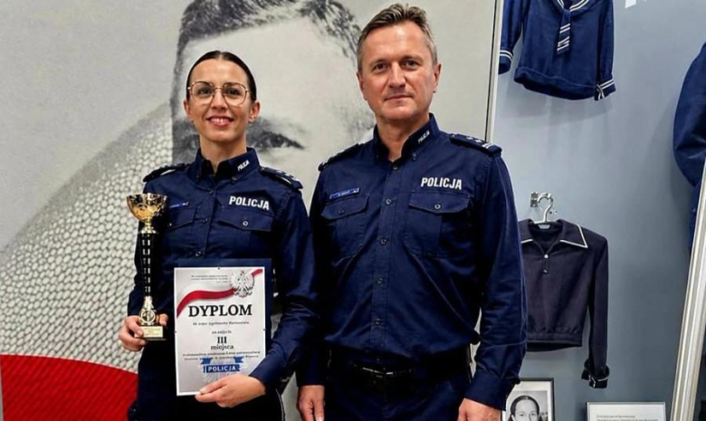 St. asp. Katarzyna Iwanciów  trzecie miejsce w wojewódzkim etapie konkursu dla oskarżycieli publiczn