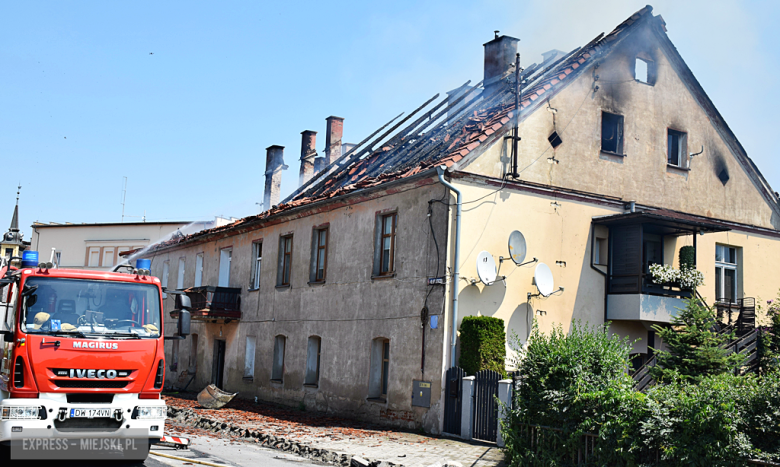 	Pożar budynku wielorodzinnego przy ul. Złotostockiej w Kamieńcu Ząbkowickim