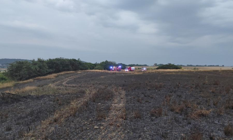 Pożar zboża w Doboszowicach. Spłonęły około 3 hektary