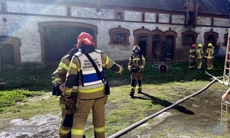 Pożar stodoły w Sieroszowie