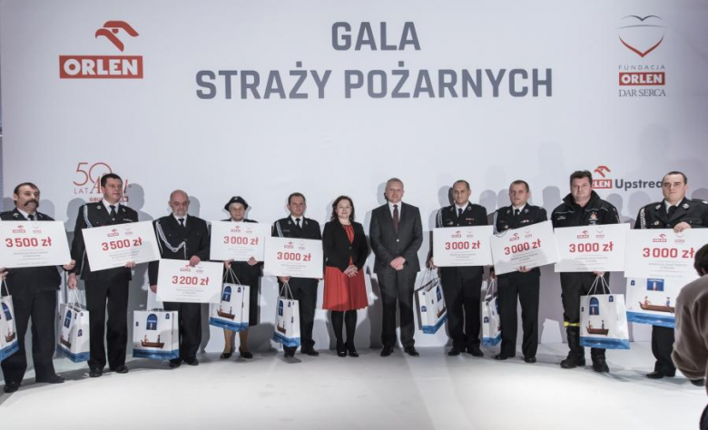 Gala Straży Pożarnych w Warszawie z udziałem strażaków-ochotników z Barda