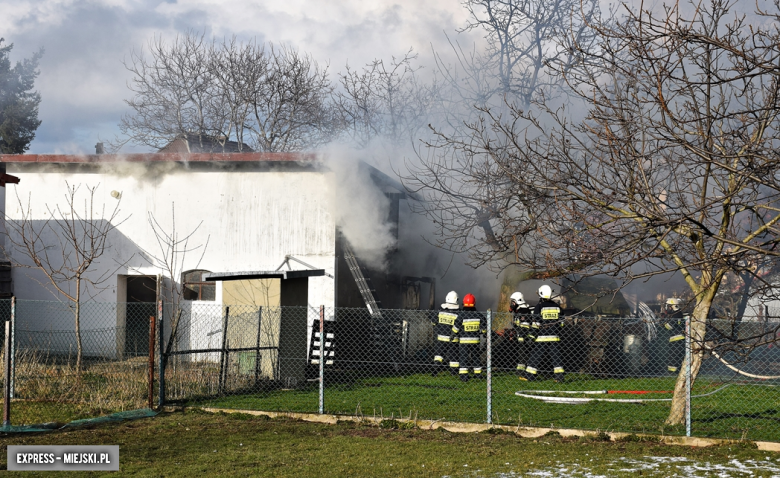 Pożar budynku gospodarczego w Brzeźnicy