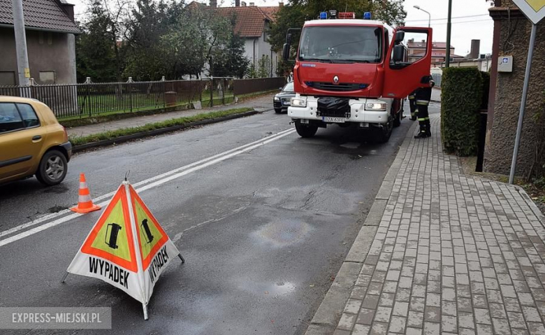 Zderzenie na skrzyżowaniu ul. Polnej i Wałowej w Ziębicach