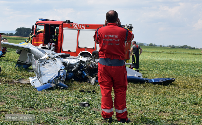 Awionetka spadła na pole. Trwa akcja ratunkowa 