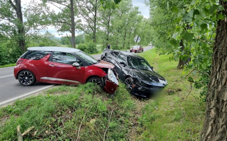 Zderzenie trzech pojazdów w Strąkowej