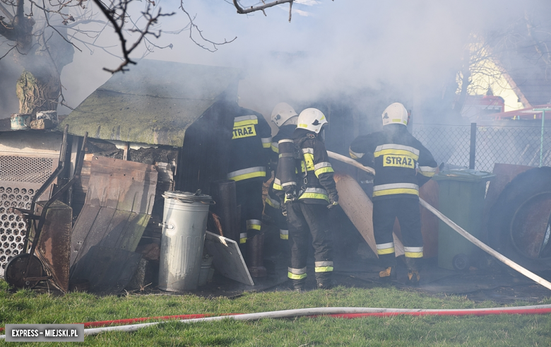 Pożar budynku gospodarczego w Brzeźnicy