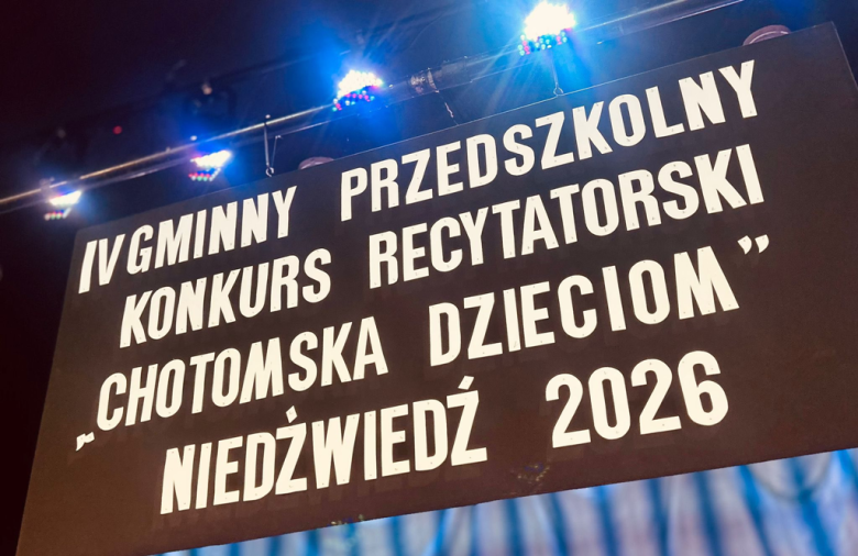 Przedszkolny konkurs recytatorski w Ziębicach - „Chotomska Dzieciom – Niedźwiedź 2026”