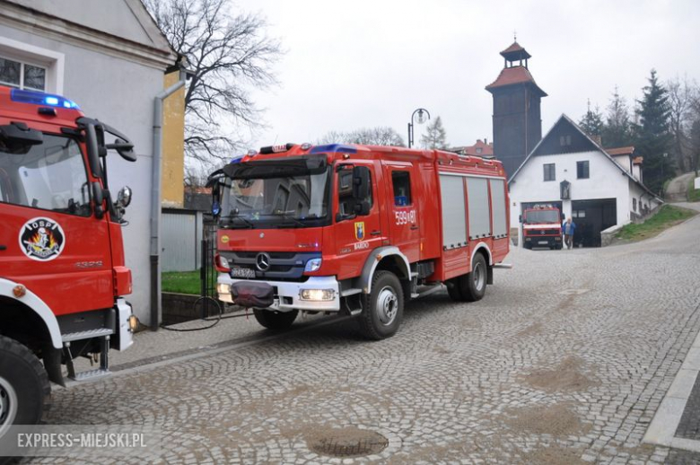 Pożar podłogi w mieszkaniu na bardzkim rynku