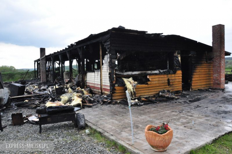 Pożar drewnianego domu w Błotnicy