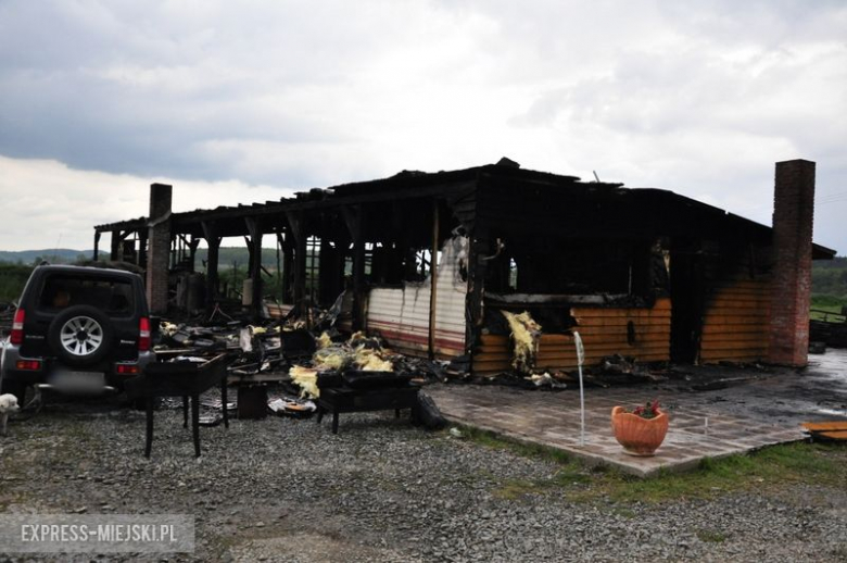 Pożar drewnianego domu w Błotnicy