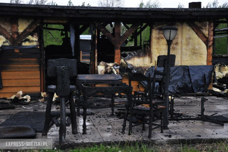 Pożar drewnianego domu w Błotnicy