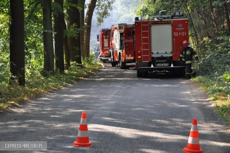 Pożar opuszczonego budynku w Opolnicy