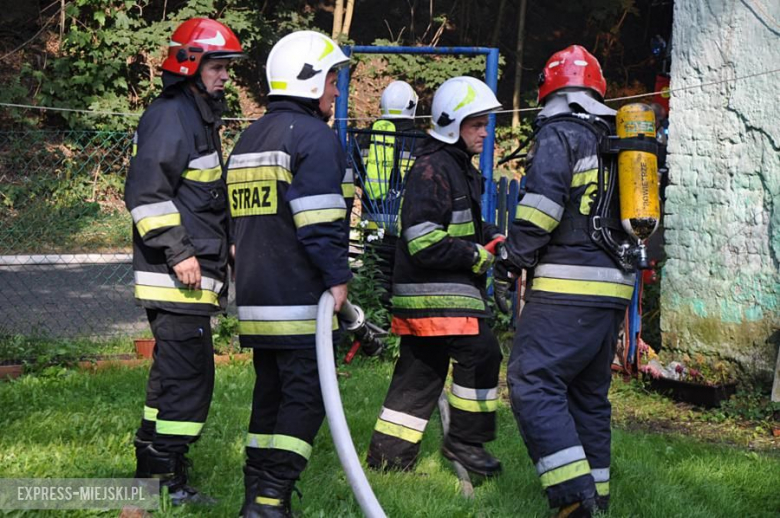 Pożar opuszczonego budynku w Opolnicy