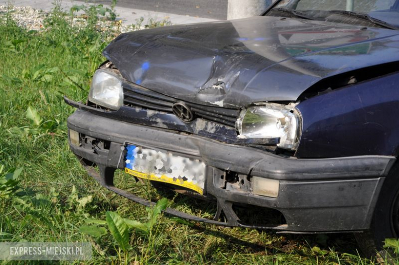 Kolizja na skrzyżowaniu nieopodal Strąkowej