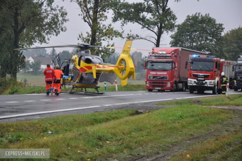 Wypadek na krajowej ósemce. Droga całkowicie zablokowana