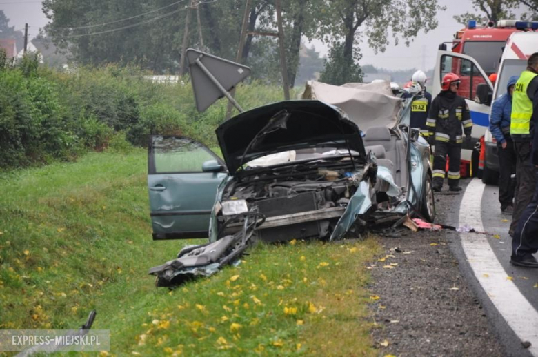 Wypadek na krajowej ósemce. Droga całkowicie zablokowana