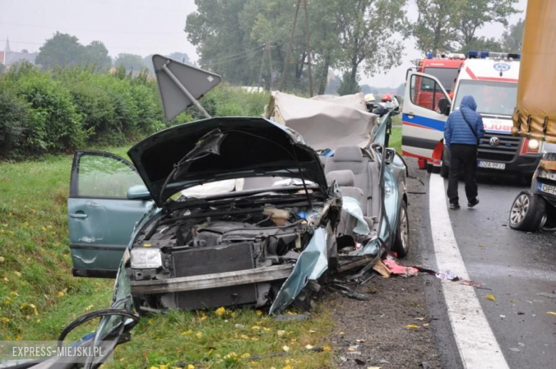 Wypadek na krajowej ósemce. Droga całkowicie zablokowana