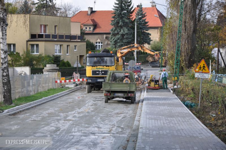 Remont ul. Żeromskiego w Ząbkowicach Śląskich nadal trwa