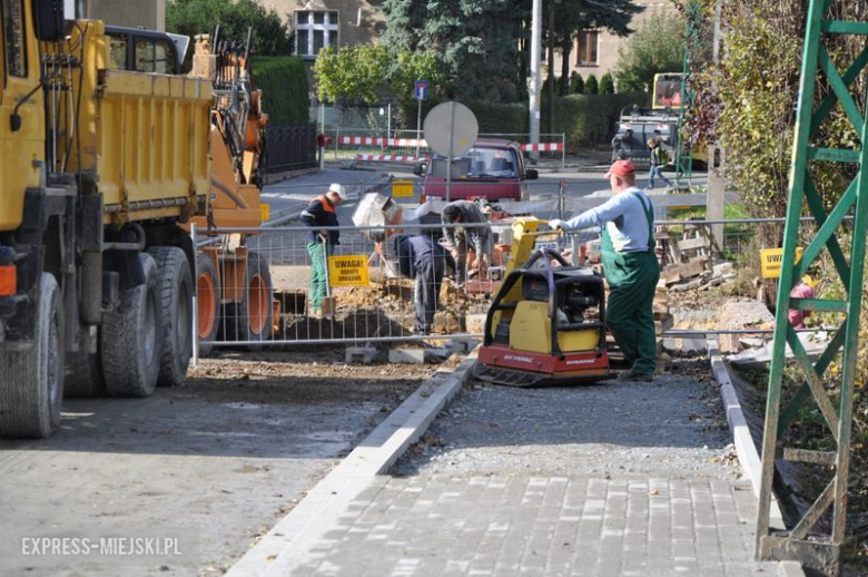 Remont ul. Żeromskiego w Ząbkowicach Śląskich nadal trwa