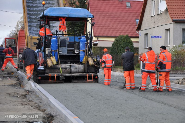 Remont ul. Żeromskiego w Ząbkowicach Śląskich nadal trwa