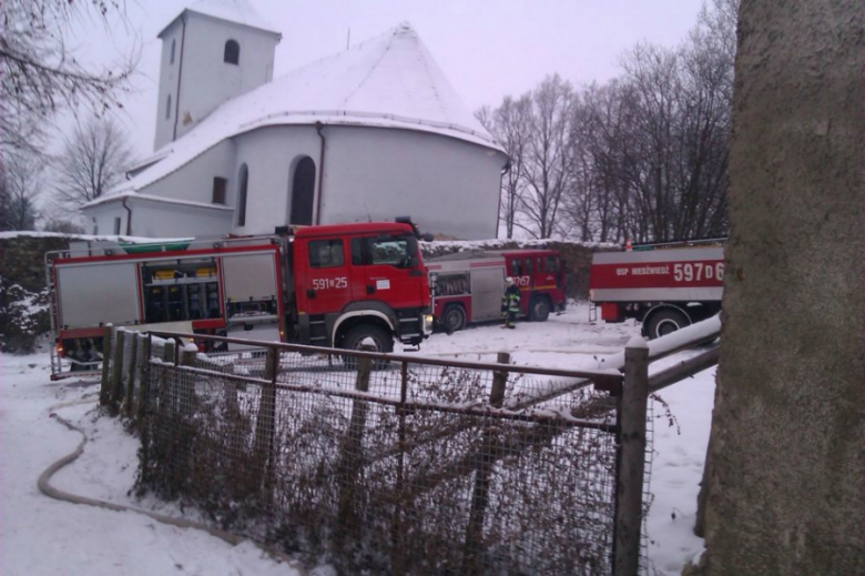 Pożar budynku mieszkalnego