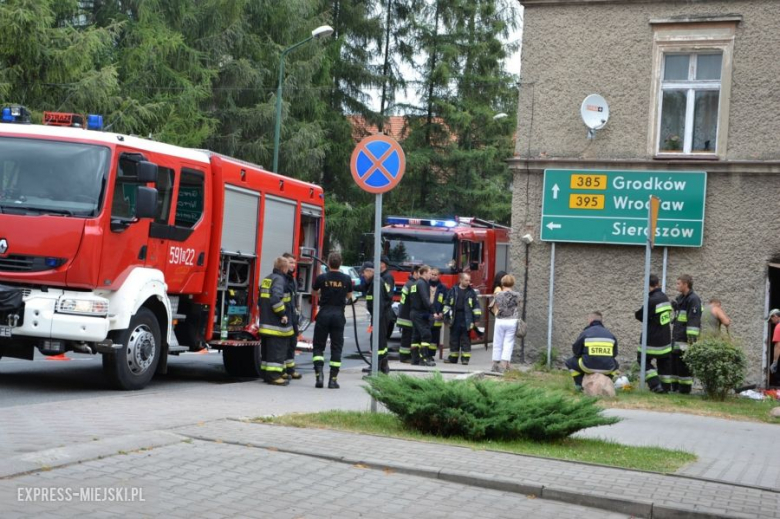 Pożar mieszkania w Ziębicach