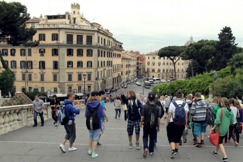Uczniowie na wycieczce we Włoszech
