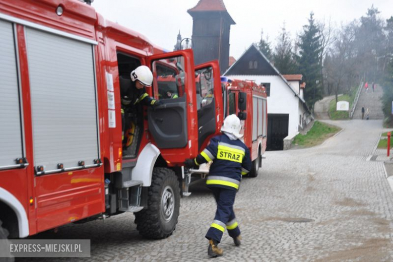 Pożar podłogi w mieszkaniu na bardzkim rynku