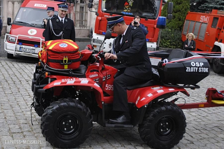 Oficjalne przekazanie quada strażakom-ochotnikom ze Złotego Stoku