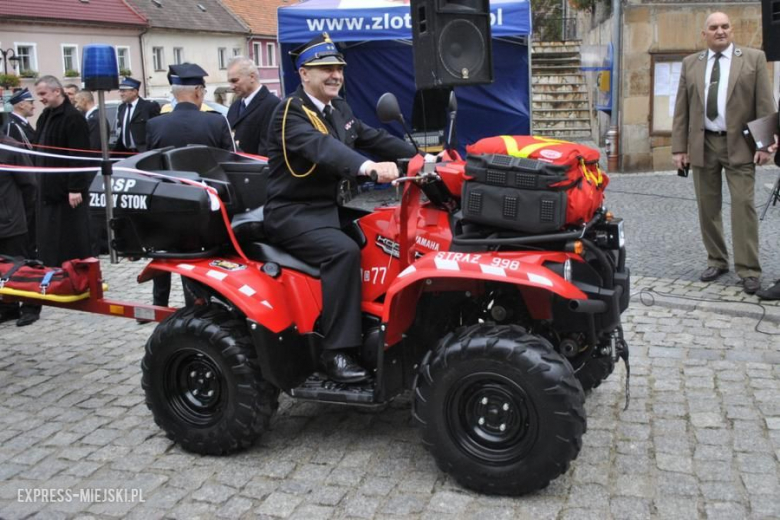 Oficjalne przekazanie quada strażakom-ochotnikom ze Złotego Stoku