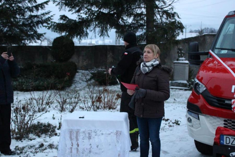 Przekazanie wozu strażackiego druhom z OSP Grodziszcze