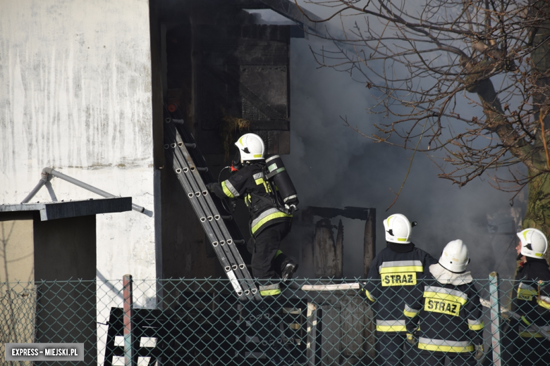 Pożar budynku gospodarczego w Brzeźnicy