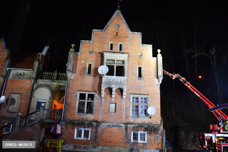 Pożar „Domu Rządcy” w Kamieńcu Ząbkowickim