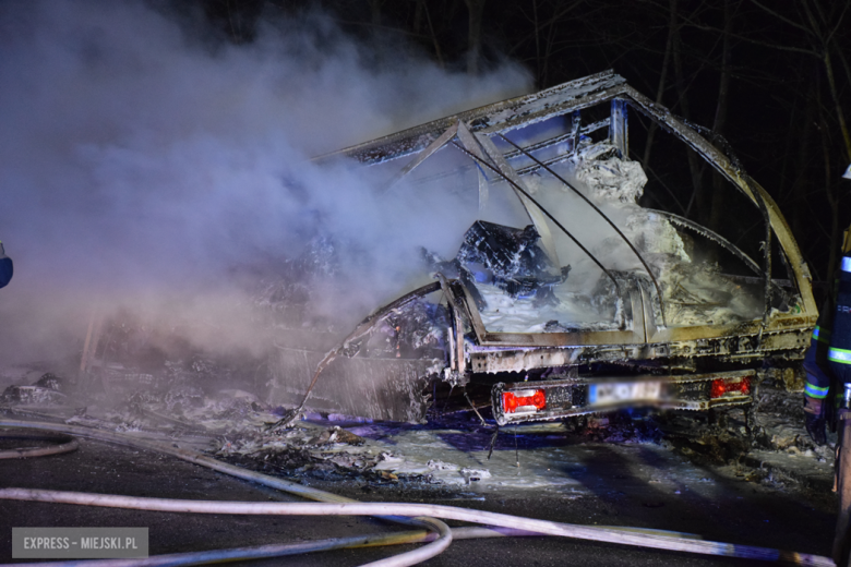 	Pożar dostawczego iveco na ul. Fabrycznej w Bardzie