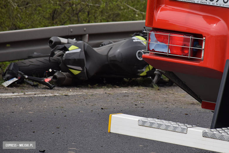 Śmiertelny wypadek z udziałem motocyklisty w Szklarach