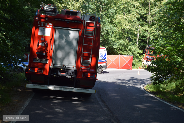 Śmiertelny wypadek motocyklisty za Złotym Stokiem