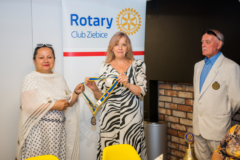 2 lipca odbyła się uroczystość przekazania władzy w ziębickim kole Rotary Club Ziębice