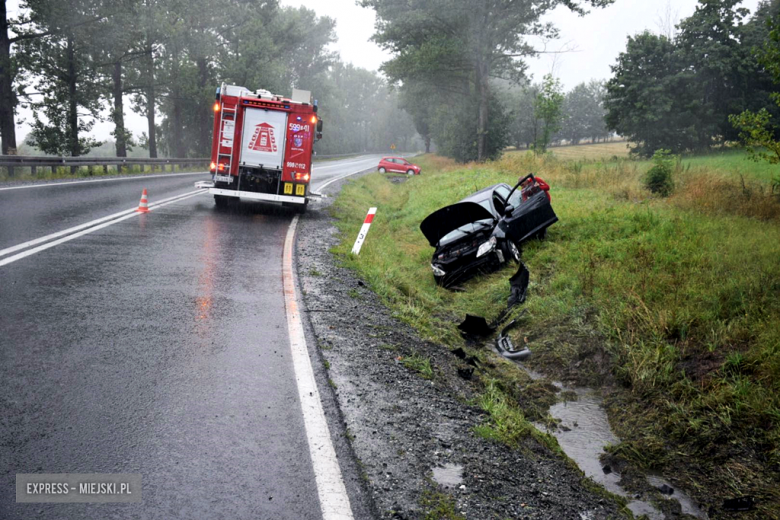 Seat wypadł z drogi na trasie Złoty Stok-Kłodzko