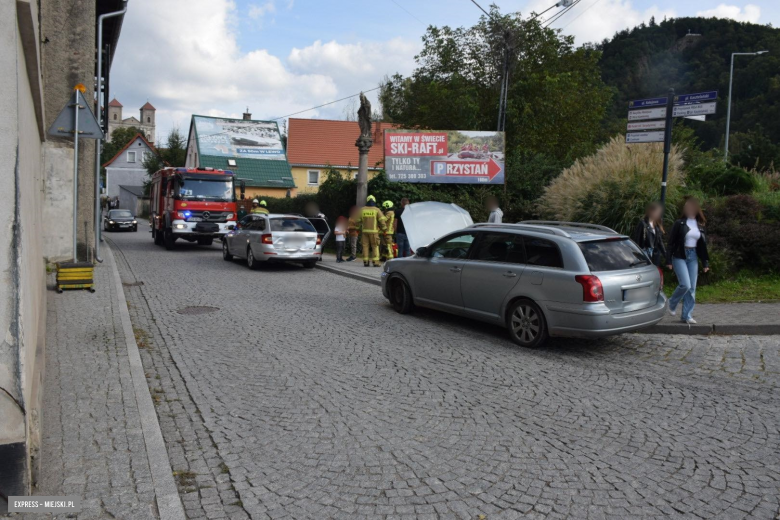 Zderzenie dwóch pojazdów w Bardzie