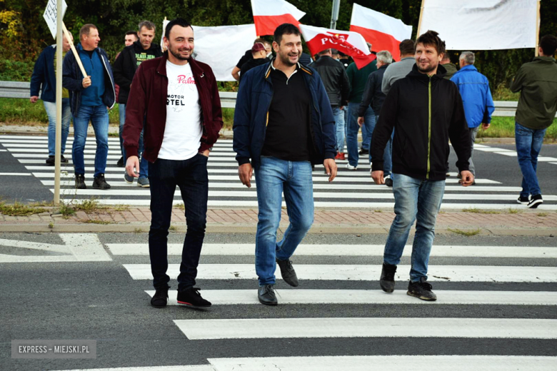 Protest rolników na krajowej ósemce