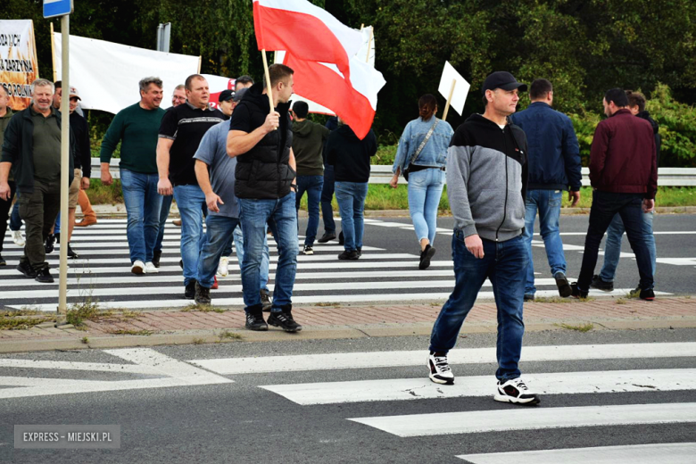 Protest rolników na krajowej ósemce