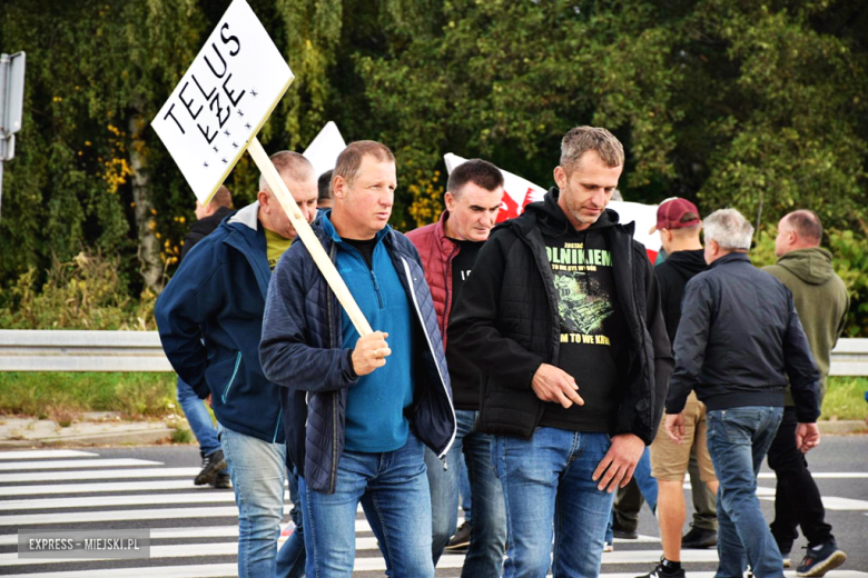 Protest rolników na krajowej ósemce