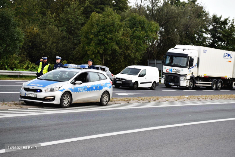 Protest rolników na krajowej ósemce