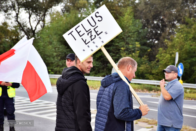 Protest rolników na krajowej ósemce