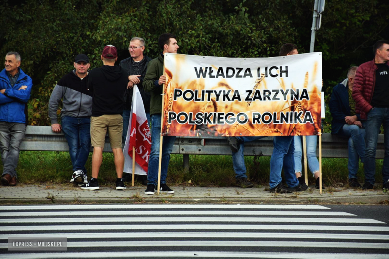 Protest rolników na krajowej ósemce